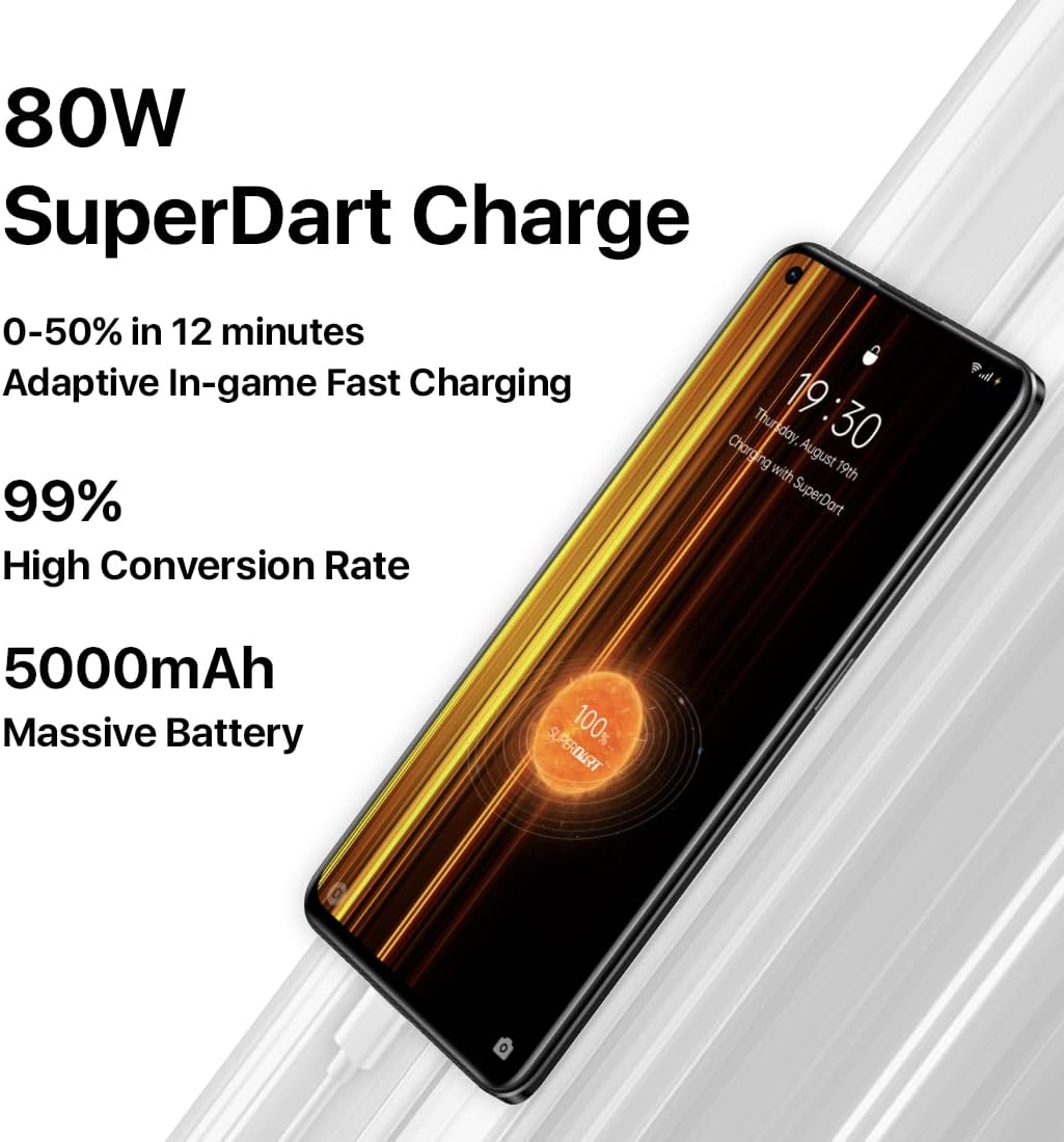 realme GT Neo 3T Dual-SIM 128GB ROM + 8GB RAM (GSM Only | No CDMA) Factory Unlocked 5G Smartphone (Dash Yellow) - International Version