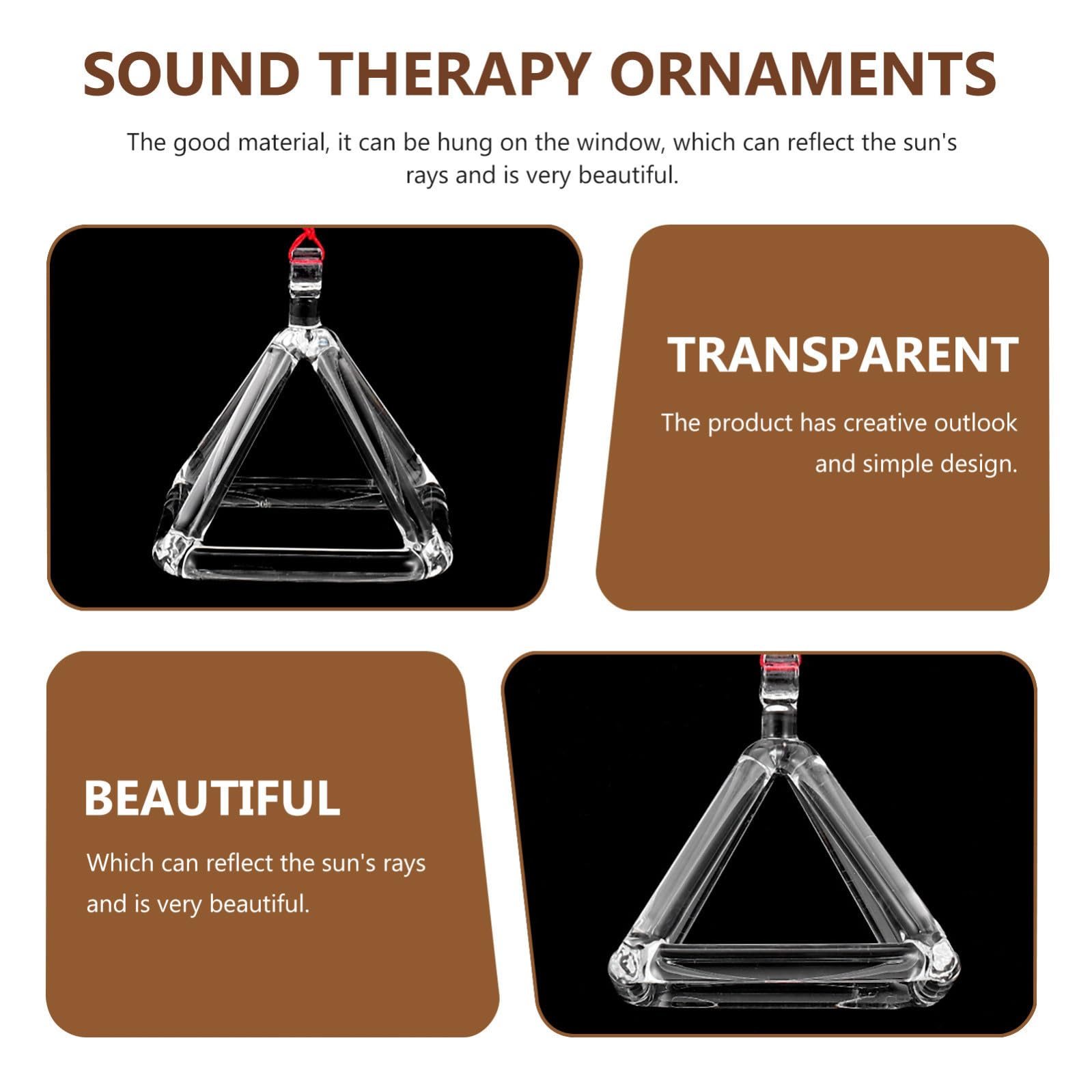 Balacoo Set 1 Pezzo Piramide di Quarzo Bianco per Meditazione e Terapia del Suono Decorazione Musicale per Rilassamento e Benessere Stili multipli
