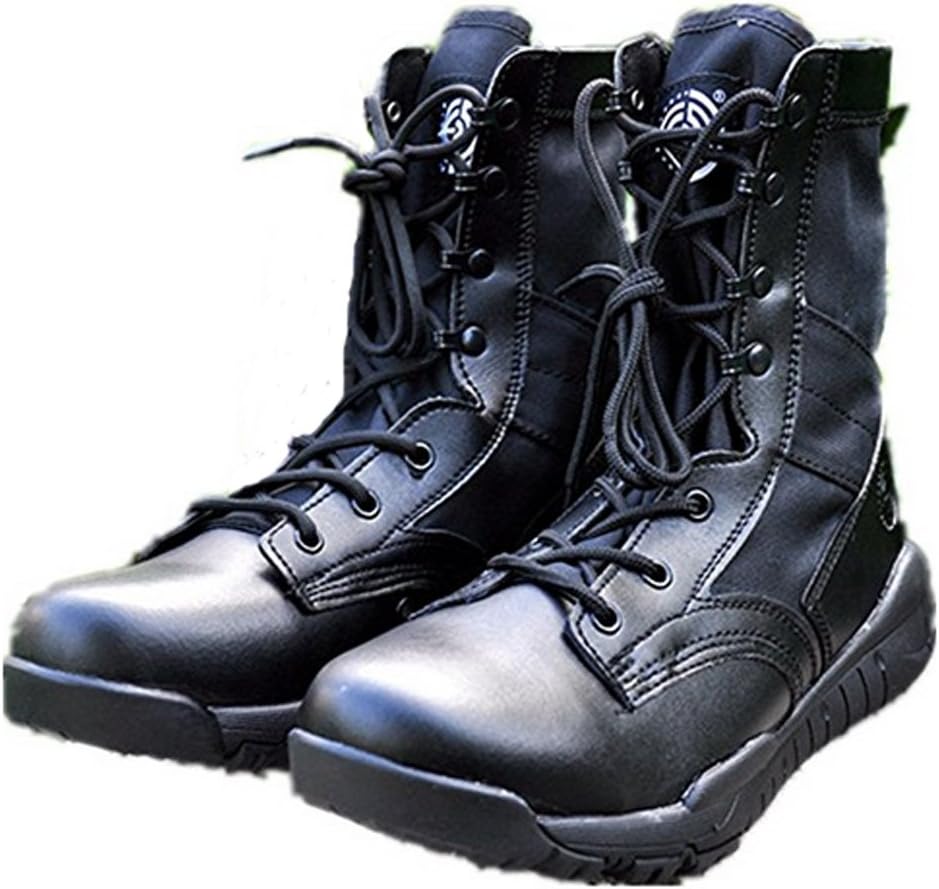 HanWild BE Dreamer Men's Lightweight Military Combat Boots,Black,US 10