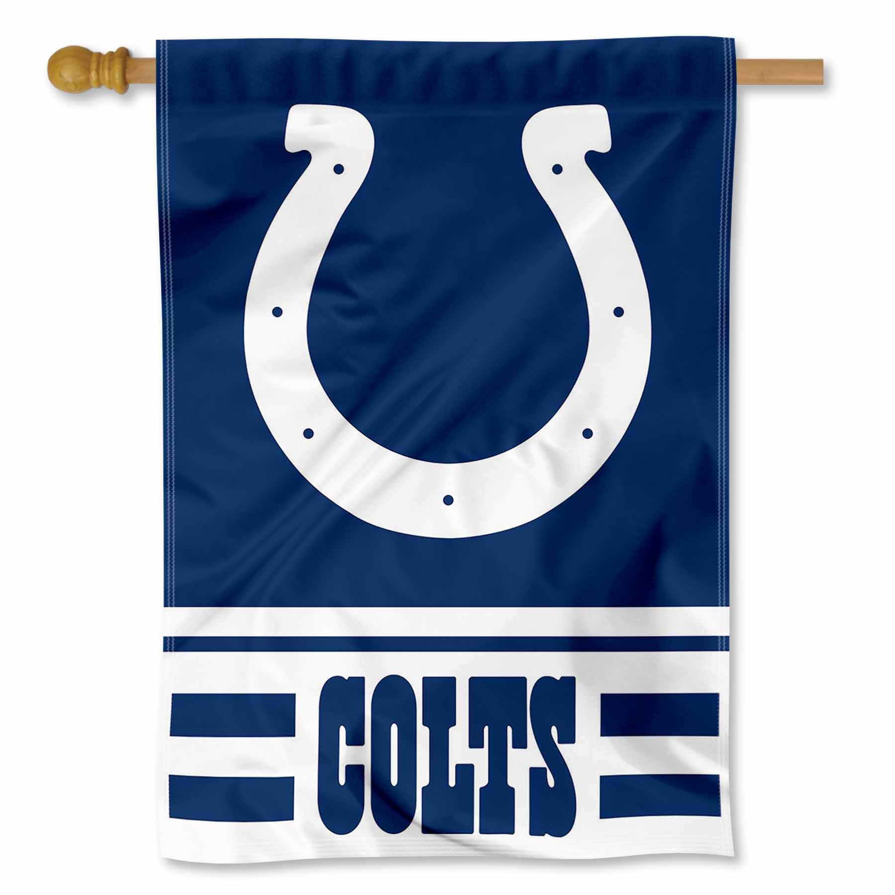Drapeau double face Indianapolis Colts WinCraft de qualité supérieure - 6