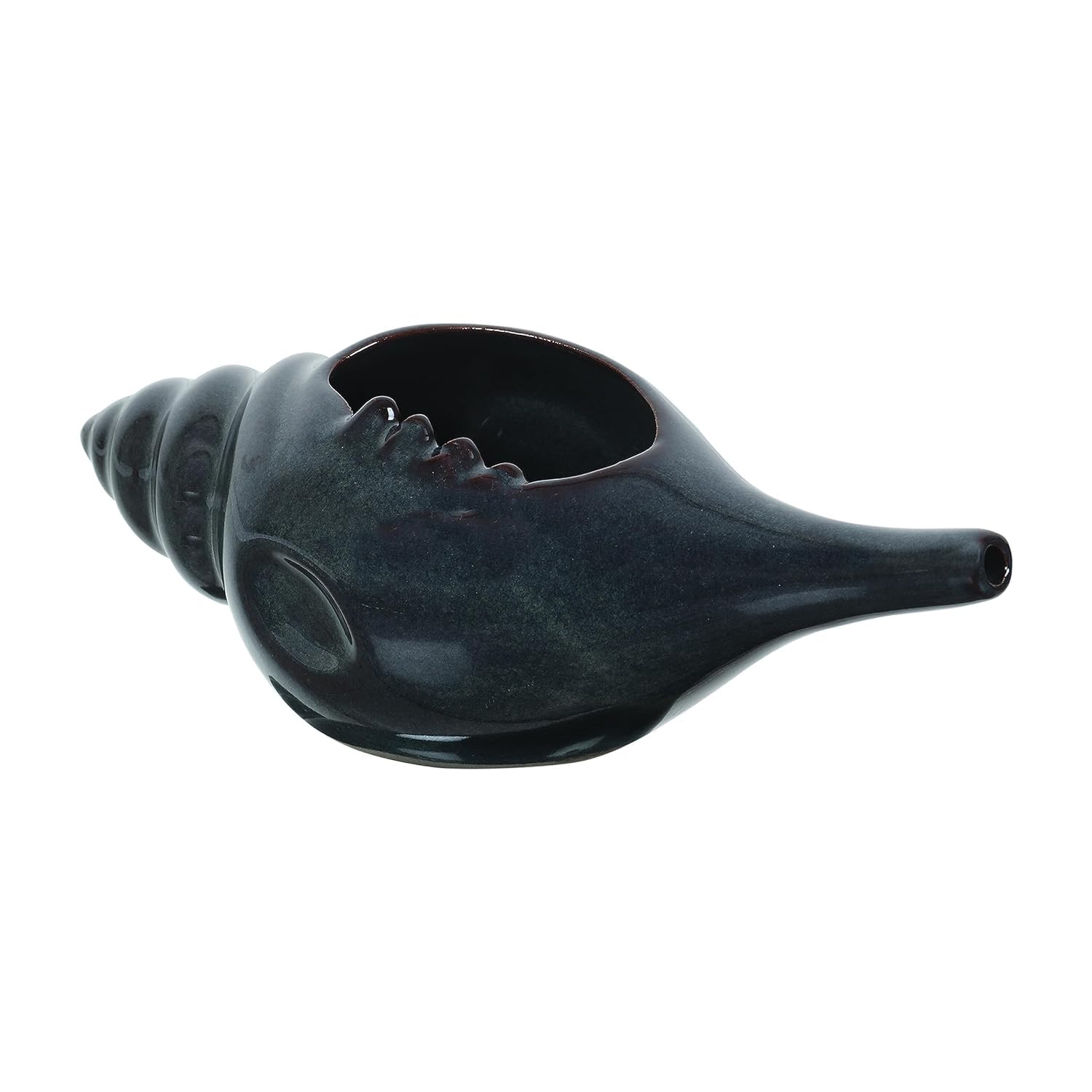 Leak Proof Durable Ceramic Neti Pot with Nostril Plugging Support Better Capacity Holds 300 ml Spill Proof with Comfort Grip Lead Free Microwave Dishwasher Safe (Black)-image-17