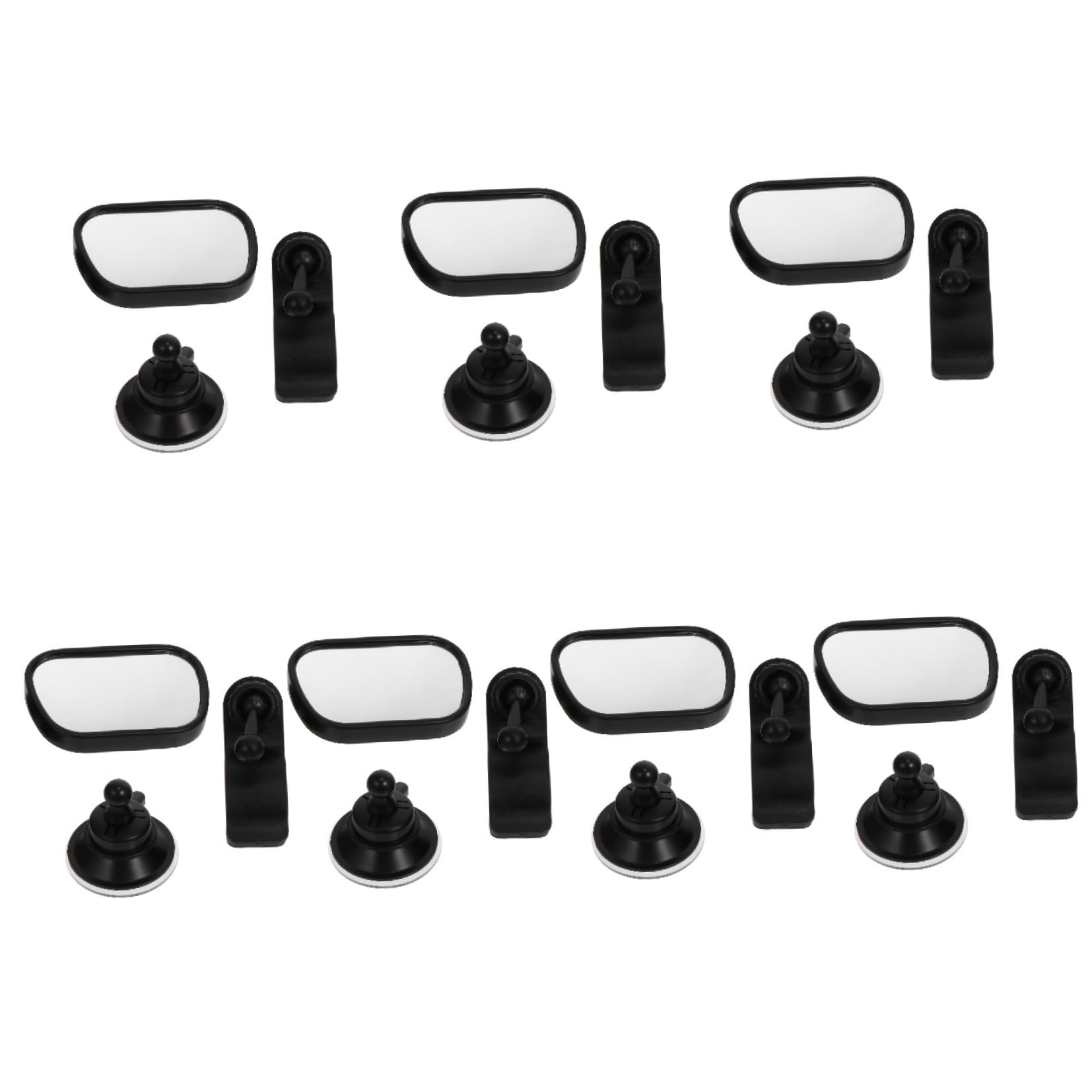 Yardwe 7 Ensembles Rétroviseur Voiture Garçon Fille Incassable Miroir Intérieur Observation Sécurisée Siège Arrière Rotation Design Simple et Pratique