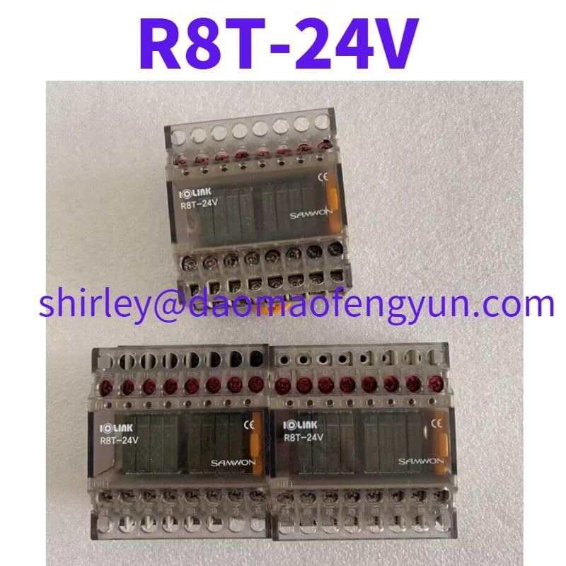 Industrial Electrical Motor Equipment Tool Parts Used Safety Relay R8T-24V - (Voltage: R8T-24V)