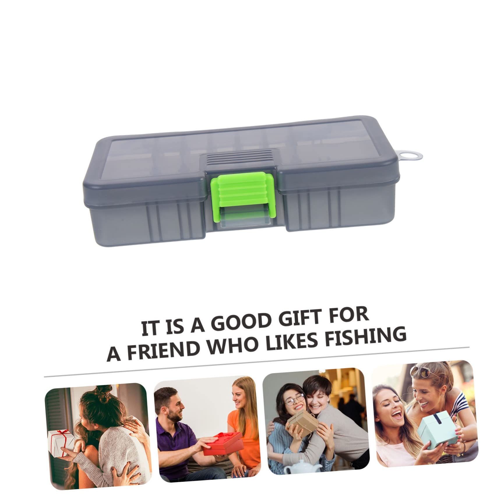 KESYOO 2Pcs Double Sided Fishing Portable Storage Organizer with Multiple for Fishing Accessories Lightweight and Durable Fishing Gear Case