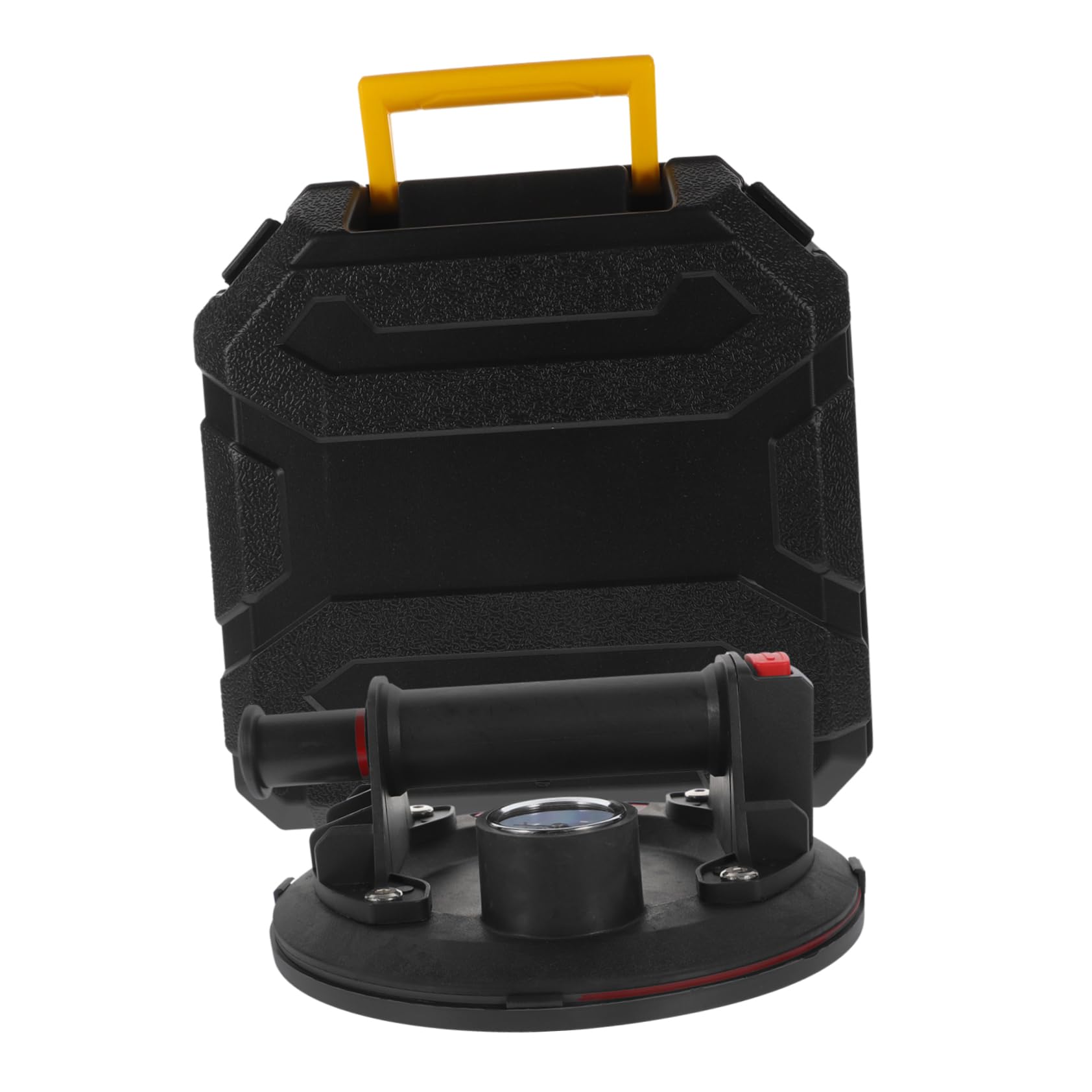 ERINGOGO 1Pc Tile Suction Cup with Pressure Gauge Heavy Duty Glass Vacuum Lifter for Ceramic Tiles Floors and Smooth Surfaces Strong Grip Suction Tool for Safe Lifting