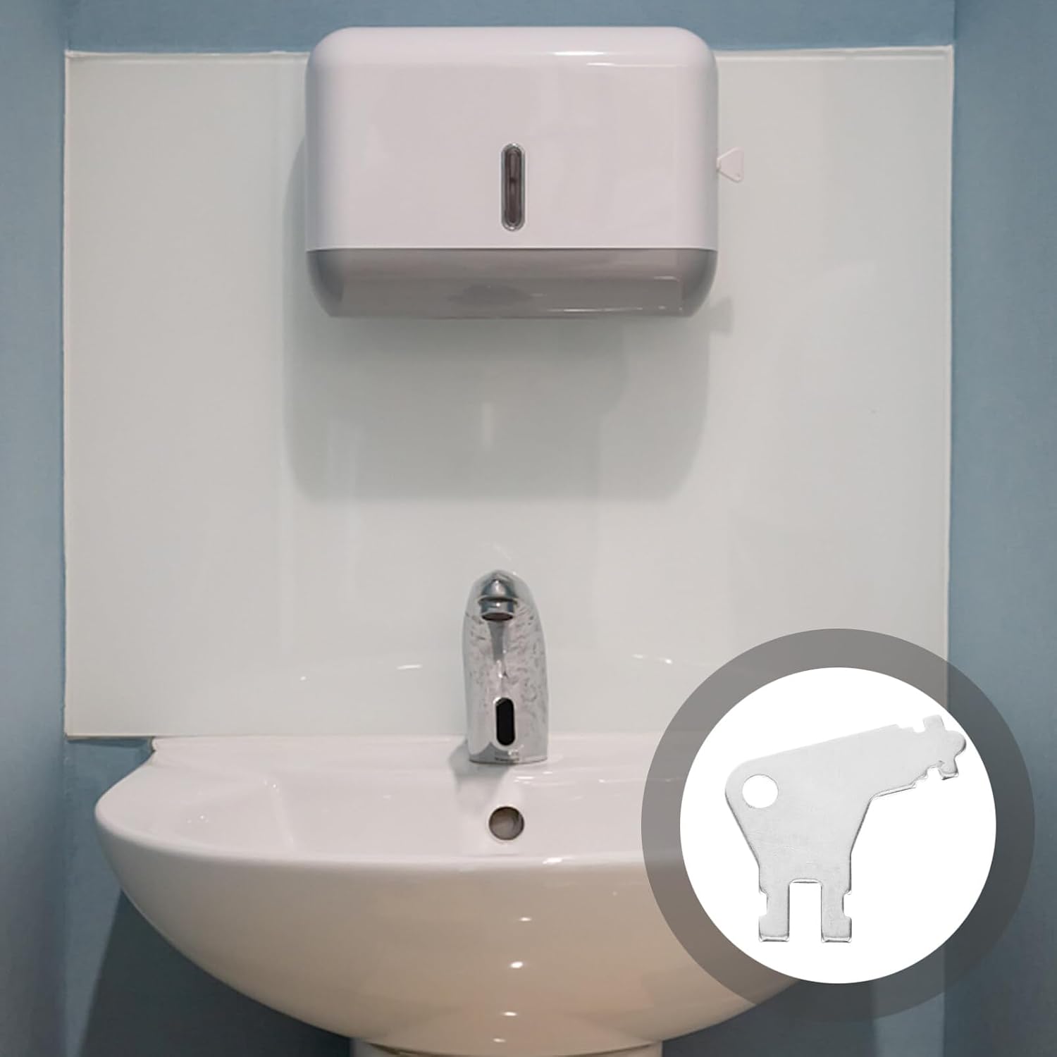 3pcs Toilet Paper Dispenser Keys Replacement Keys for Towel Dispensers Effortless Sleek Design for Commercial Use