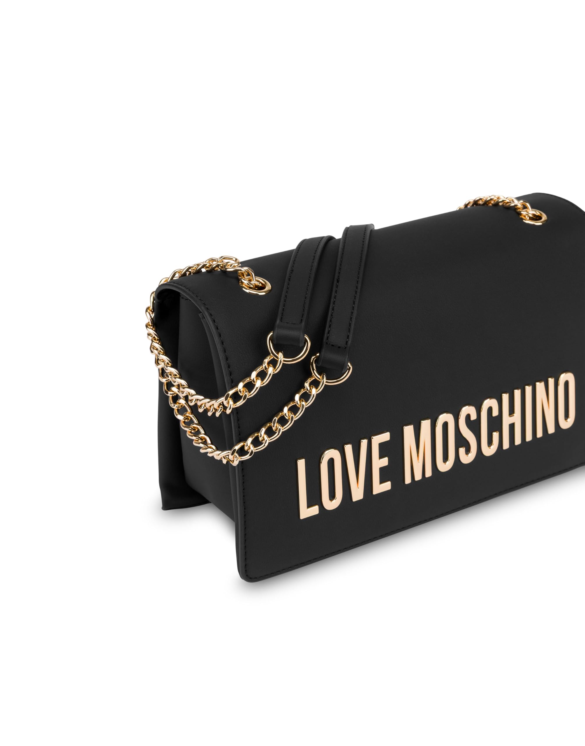 Love Moschino BORSA PU GRS NERO GALV.ORO