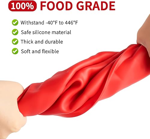 Miniatura 4 de Molde de silicona estriado para pasteles de 10 pulgadas, paquete de 2 moldes de silicona antiadherentes para hornear, pan, brownie, gelatina