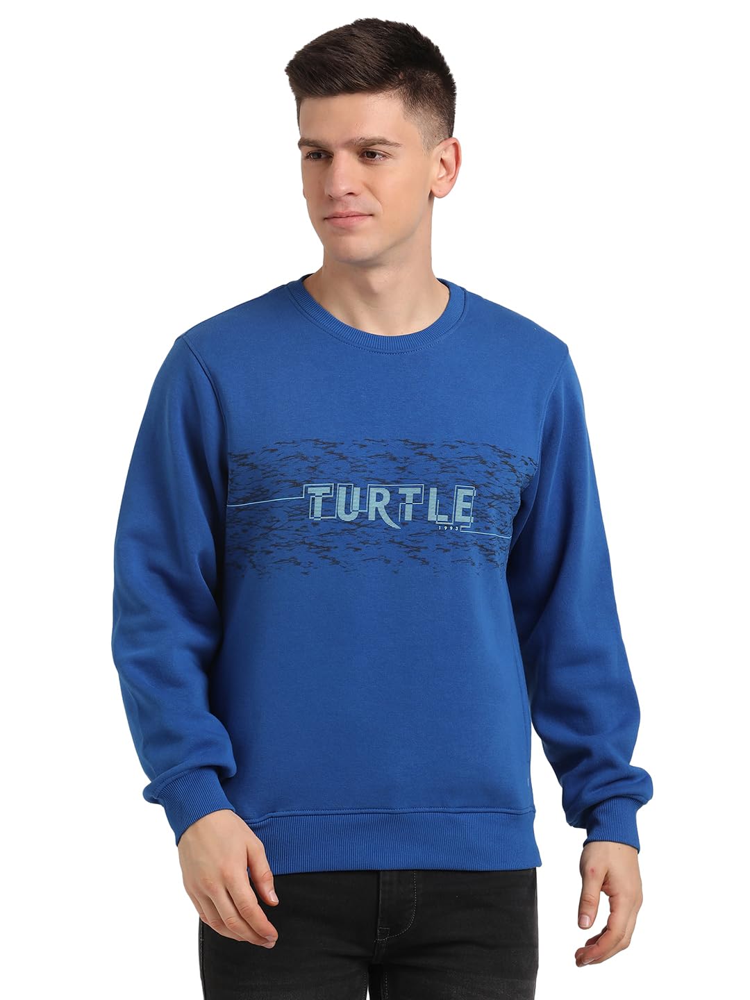 Men Poly Cotton Slim Fit Full Sleeve Blue Sweatshirt || Men's Sweatshirts || Cotton Sweatshirt-image-44