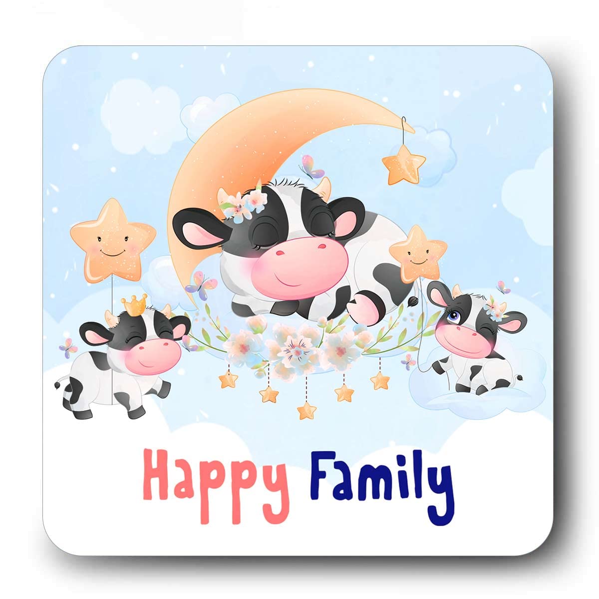 Giftcart Happy Family Fridge Magnet for Kitchen 9 x 9 cm, Best Fridge Magnet, Magnet for Fridge Door, Souvenir Fridge Magnets (All You Need is Love Cow Happy Family) (B09PZ7MXDQ) Amazon Price History, Amazon Price Tracker