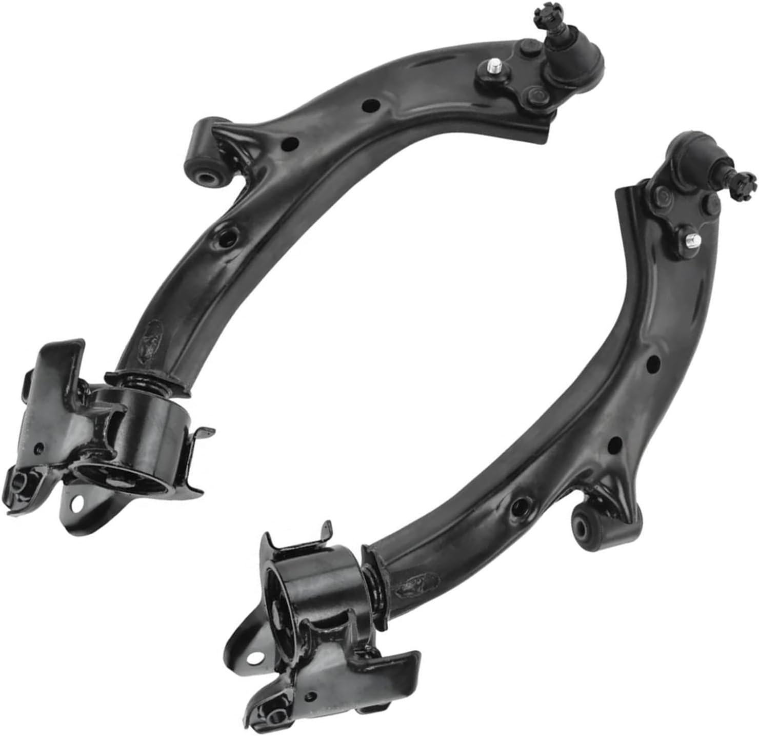 Detroit Axle - 12pc Front End Kit for 2007-2011 Honda CR-V, 2 Lower Control Arms with Ball Joints 4 Inner Outer Tie Rods 2 Boots 4 Front Rear Sway Bars 2008 2009 2010 Replacement
