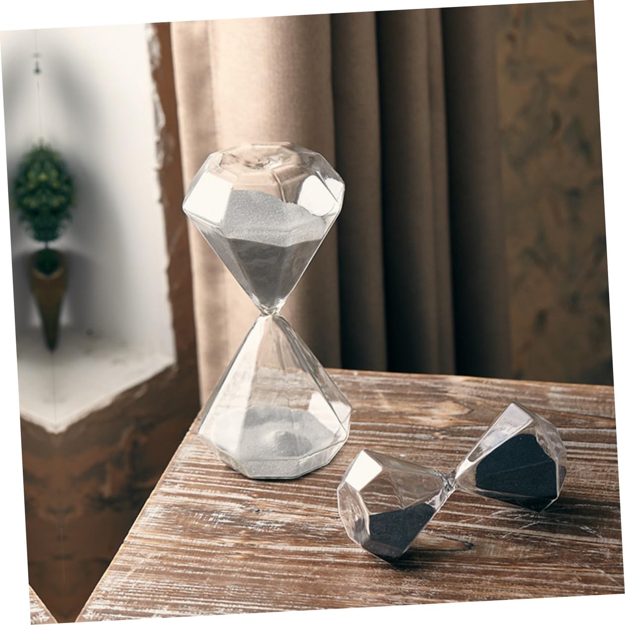 Reloj de Arena Decorativo de Escritorio con Diseño Temporizador de con Arena Adorno para Oficina y Hogar Elegante