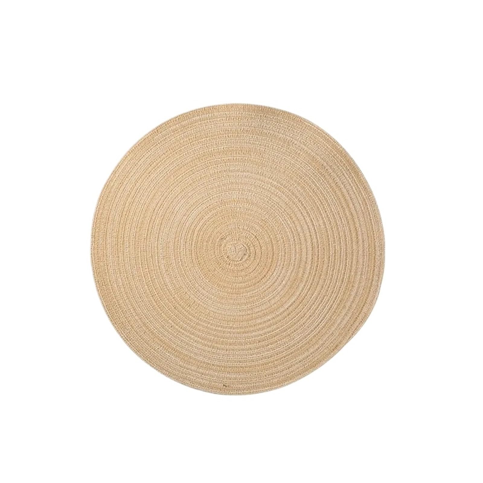 Oval Table Mats Rope Cotton Braided Oval Placemats Table Mats Washable Coasters Kitchen(Color2)