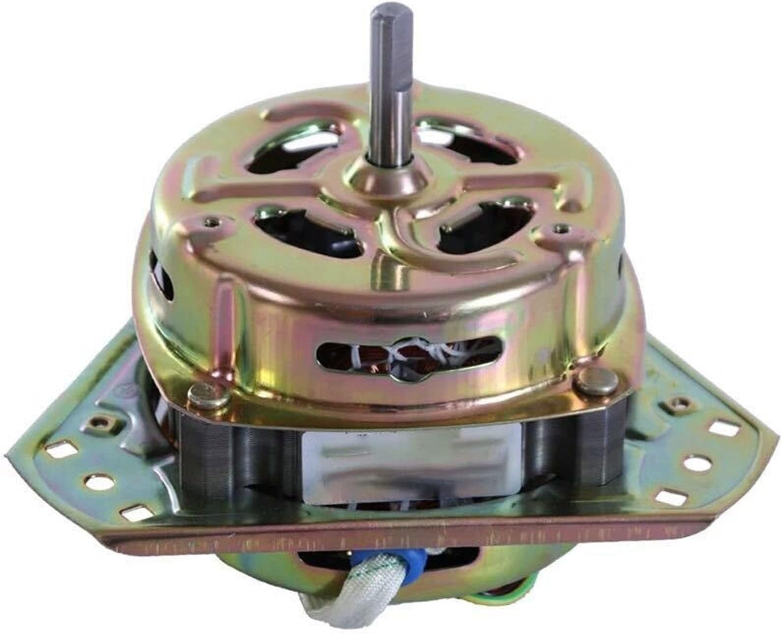 GTPBAO Turner Synchronous 90W 110W Washing Machine Motor Pure Copper Wire Spin Dryer Motor High-Power 80W Dewatering Motor Reversible Rotating(90w 12mm Shaft)