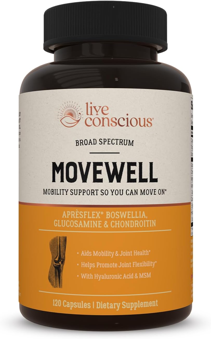Glucosamine Chondroitin with MSM, Hyaluronic Acid, and More - MoveWell Joint Health Supplement