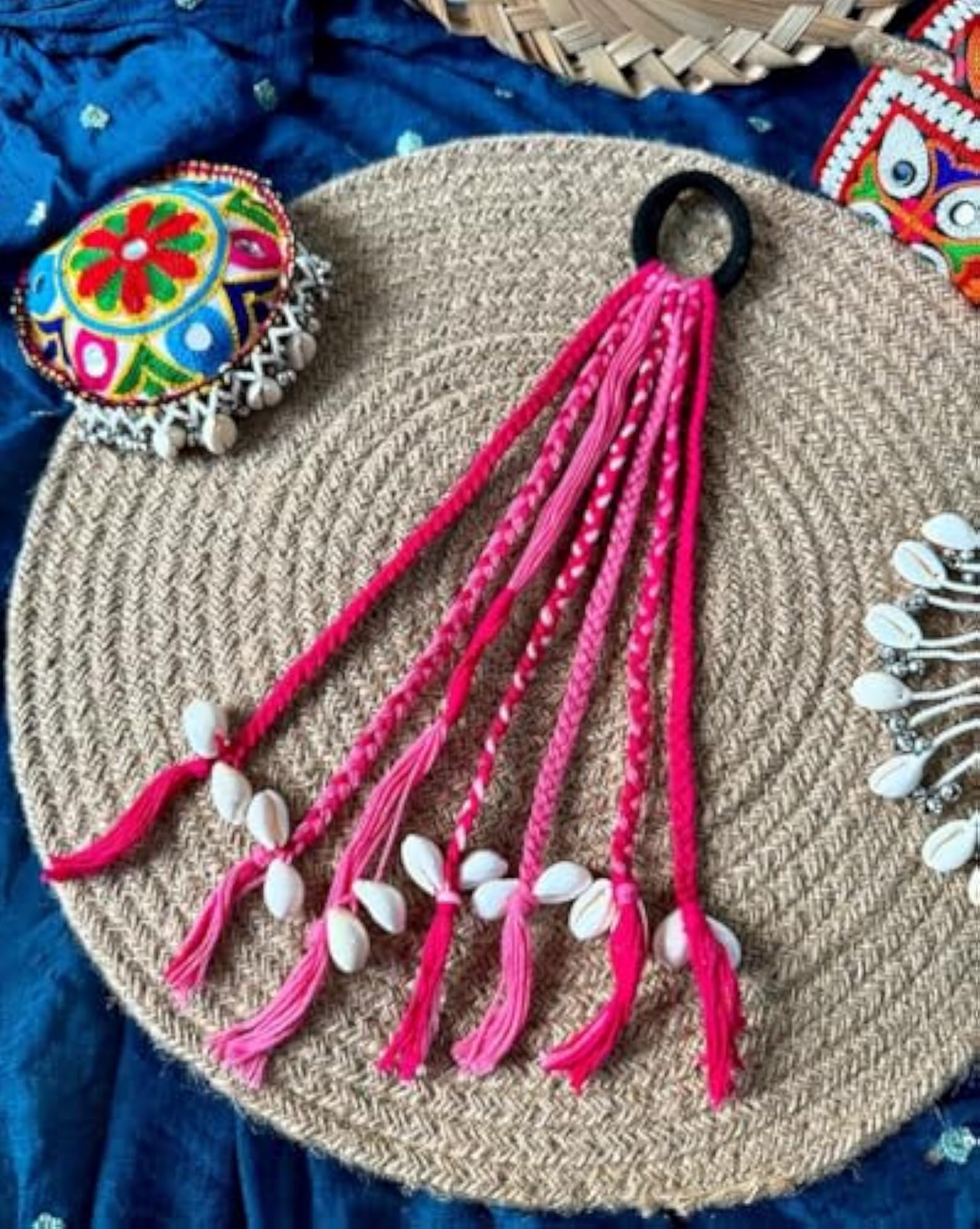 Boho Hair String for Girl, Vibrant Handmade Design
