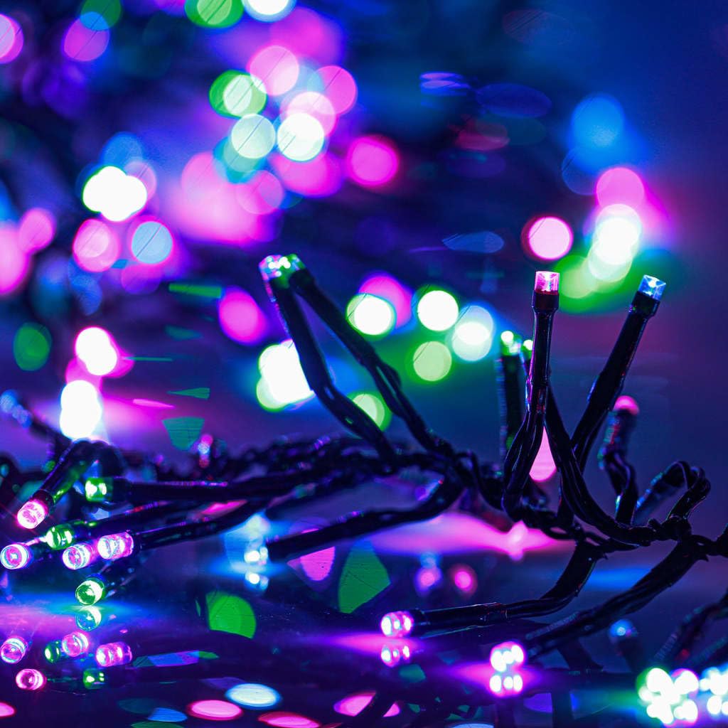 lichterdraht mit batterie,led kette batterie,LED-Lichterkette mit 2000 LEDs Pastell Mehrfarbig 17 m PVCGeeignet für Patio, Schlafzimmer, Wohnzimmer, Weihnachten