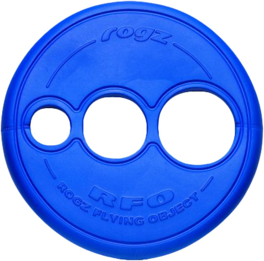 Pet Supplies : Pet Toy Balls : Rogz Flying Object Disc Dog Toy, Blue : 