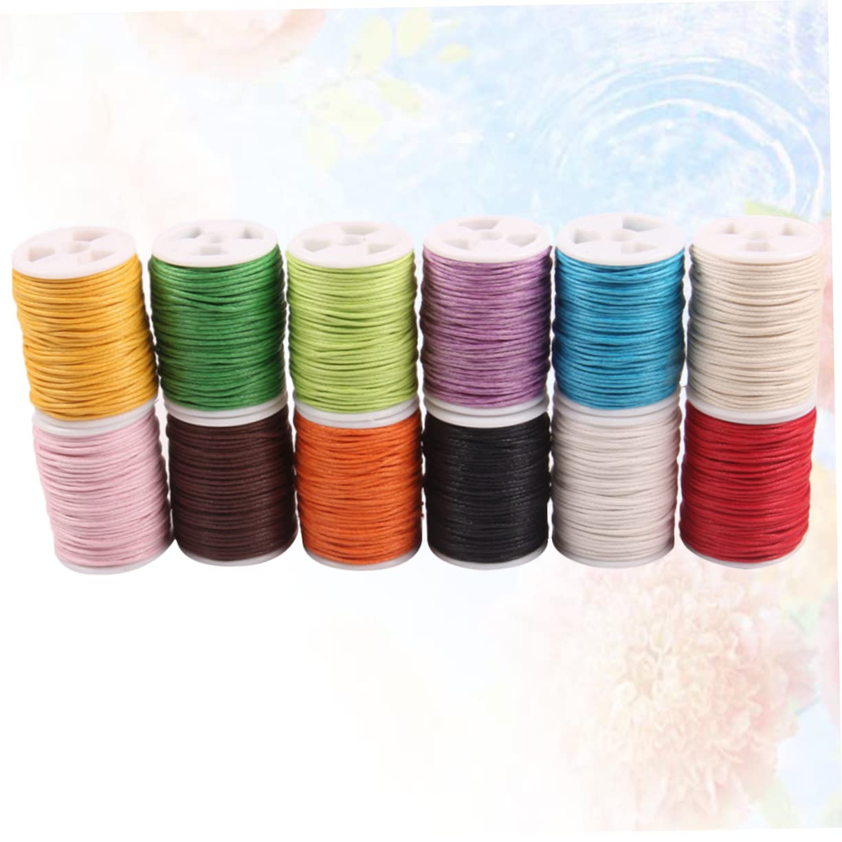 EXCEART 24piezas Cuerda De Algodón Encerado De Mixtos para Manualidades Decoración Artística y