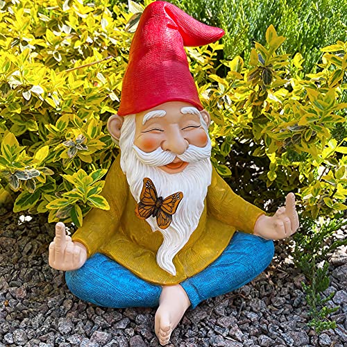 Moodlabgardengnomezengnomestatue925inchtalllawngnomefigurineforoutdoororhousedecor  Urban Country Home Decor Mood lab garden gnome zen gnome statue 925 inch tall lawn gnome figurine for outdoor or house decor  urban country home decor