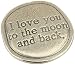 Crosby & Taylor Heart Love You Pewter Sentiment Coin