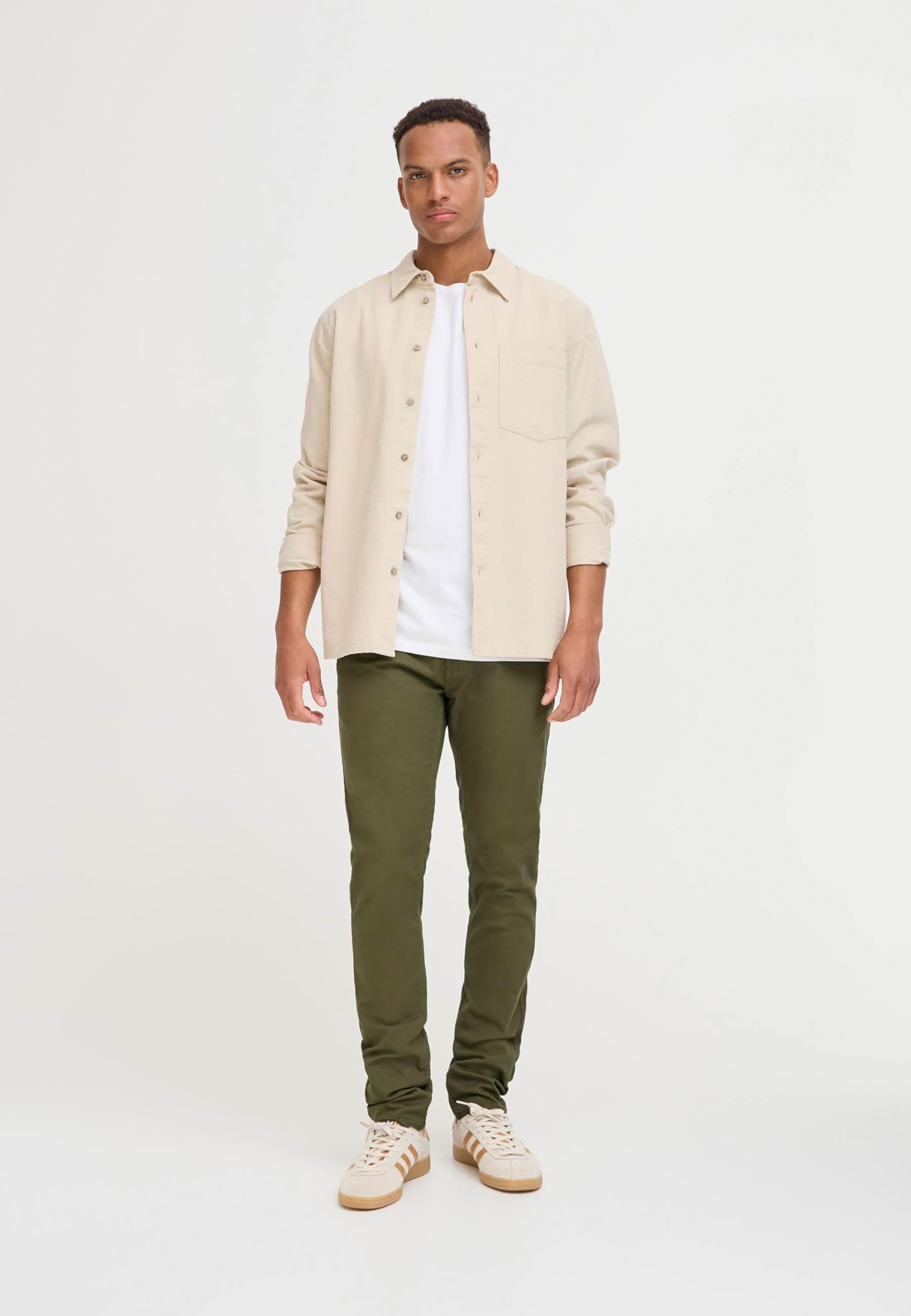 Blend BHNatan Herren Chino Hose Stoffhose Baumwollmischung Slim Fit