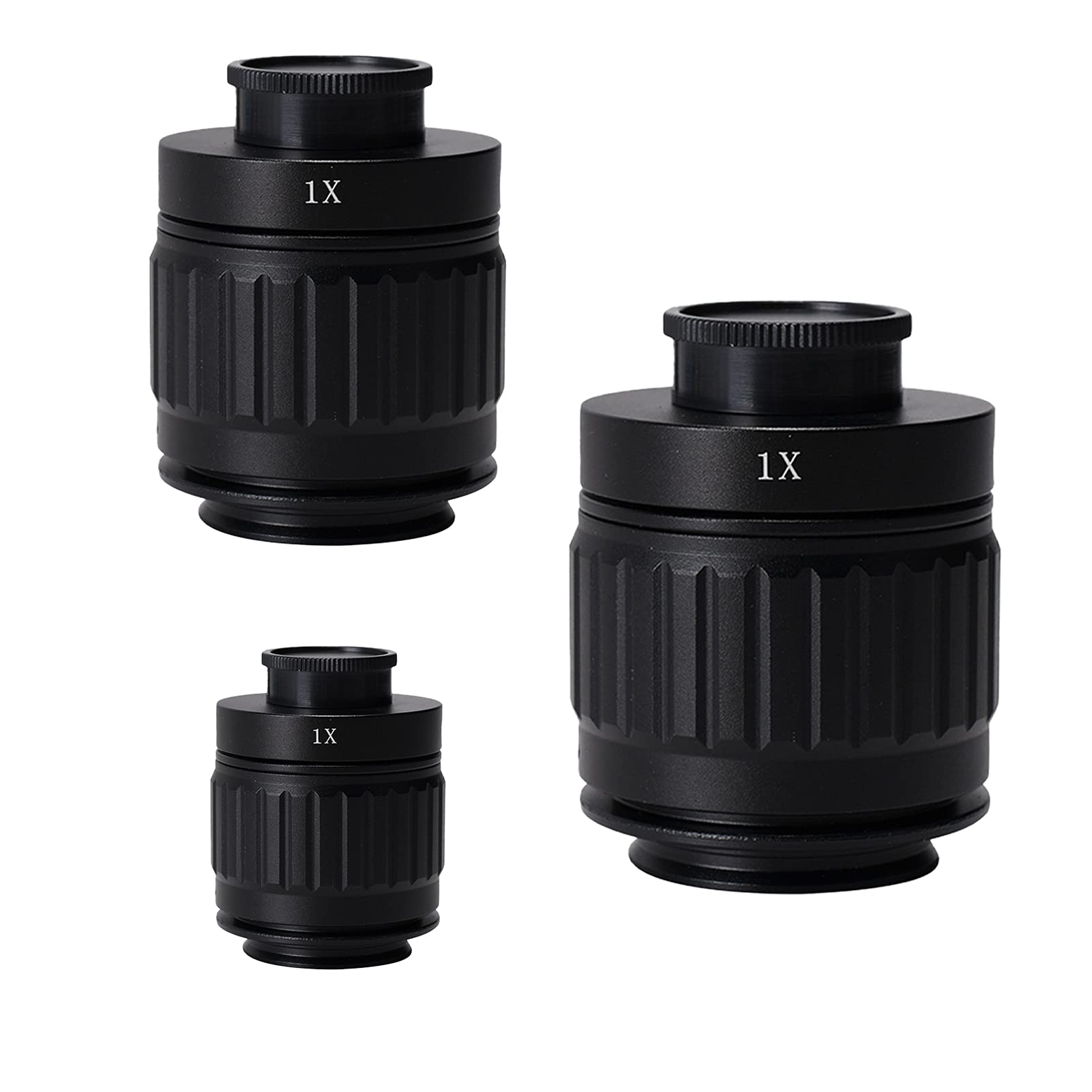 BuyWeek Mikroskop Objektiv Adapter, 1X 38 mm C-Mount Objektivadapter Trinokularer Stereomikroskoptubus(1X)