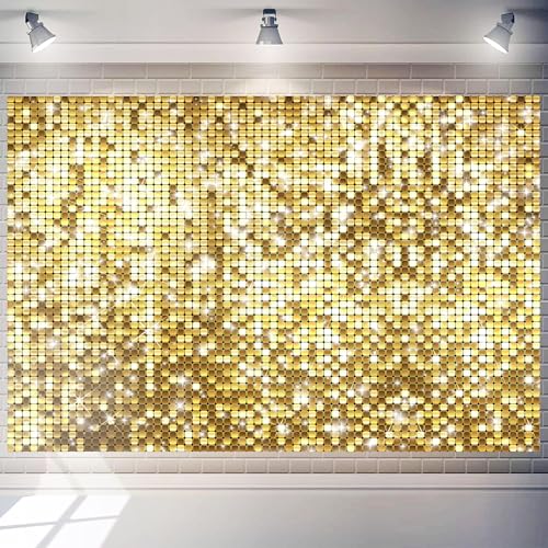 Fondo Brillante Dorado 8x6 FT para Fotografía y Eventos miniatura 1