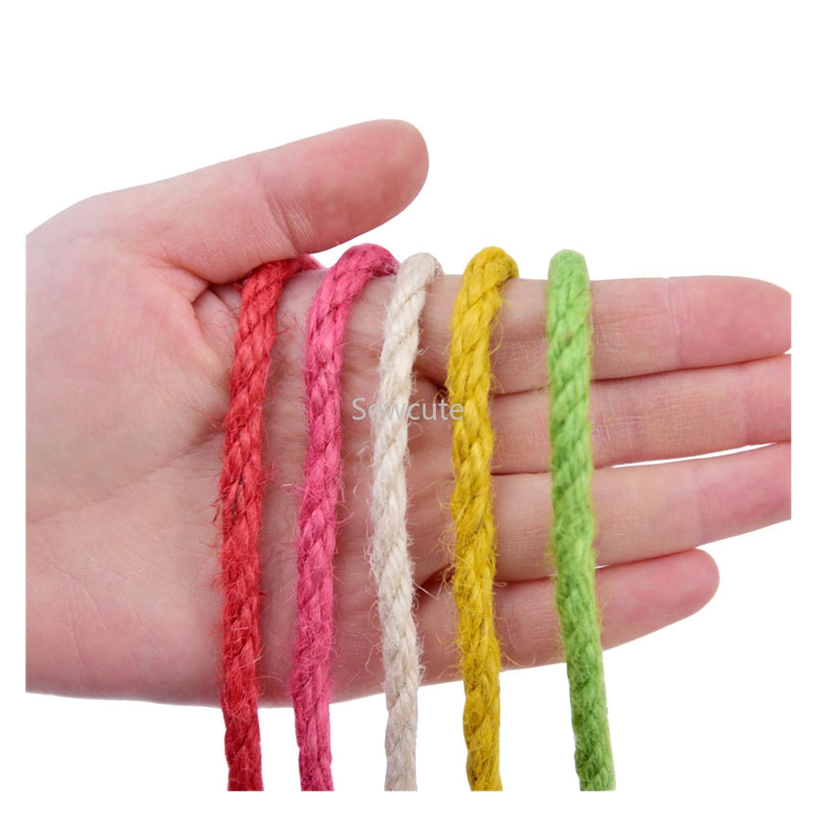 Naturalny sznurek jutowy, 6mm Wide Natural Color Jute Rope Duty Twine Hemp 20M