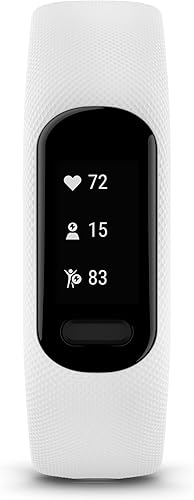 Miniatura 2 de Garmin vívosmart® 5, rastreador de actividad física, batería de larga duración, diseño simple, color blanco Blanco,Negro,Menta