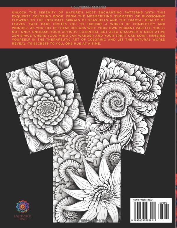 Nature's Patterns | Mindfulness Relaxation and Stress Relief: Immerse Yourself in the Wisdom of Nature's Symmetry (The Zen of Coloring Collection) - Image 2