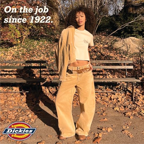 Image of Dickies Womens High Rise Cotton Twill Cargo Joggers Elastic Ankle