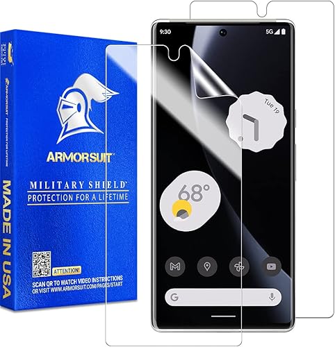 Miniatura 1 de ArmorSuit Paquete de 2 protectores de pantalla MilitaryShield diseñados para Google Pixel 7 Pro [6.7 pulgadas] (2022) Película transparente HD