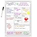 Smart Planner Vertical Weekly Dry Erase Board with Free Dry Erase Marker (Weekly Planner + Pen)