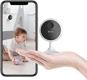 EZVIZ Indoor WiFi Surveillance Camera with Battery, IP Security Camera 1080P, People Detection, Two-Way Audio, Support Cards Up to 512GB, Compatible with Alexa, CB1 asin的图片