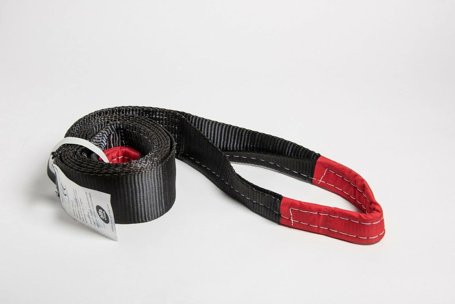 Alfa Wheels Recovery Strap Tree Saver Winch Tow Strap 3" x 10' Off-Road Car Truck Snatch Towing Strap - Heavy Duty UV Resistant Polyester - Reinforced Loop Ends - 26,000lb Capacity Black by HiGear
