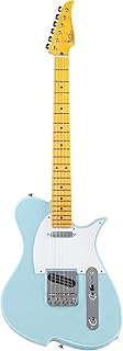 Vola Vasti V3 MC Electric Guitar, Ash Body, Maple Neck, Nickel Frets, Modern C Neck, Made in Japan (Sonic Blue)