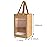 24 Pcs Brown Paper Gift Bags with Transparent Window, 9.84x7.0x5.12 Kraft Shopping Bags with Handles for Bouquet Christmas Birthdays Festivals Party Weddings Wrapping