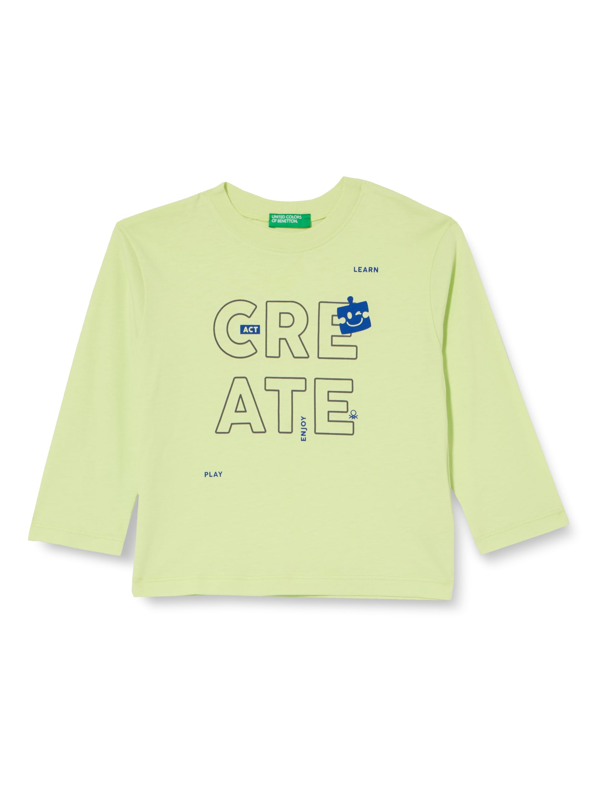 United Colors Of Benetton Verde T-Shirt M/L 3096G10fm Short Sleeve T-Shirt,