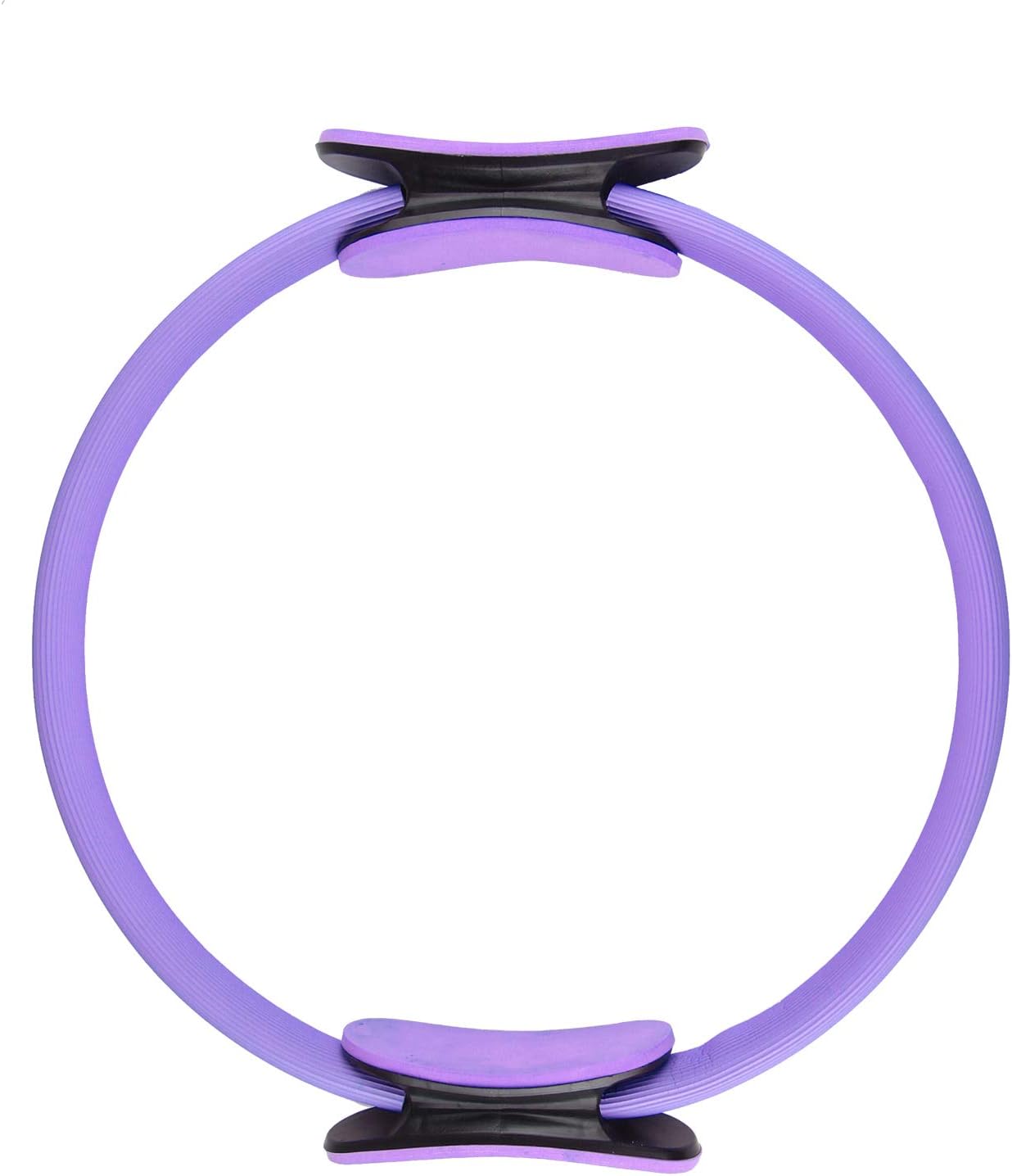 PetHot 15" Double Handle Pilates Yoga Ring Fitness Exercise Inner Thigh Ab Thigh Ring yoga hoop Home Purple