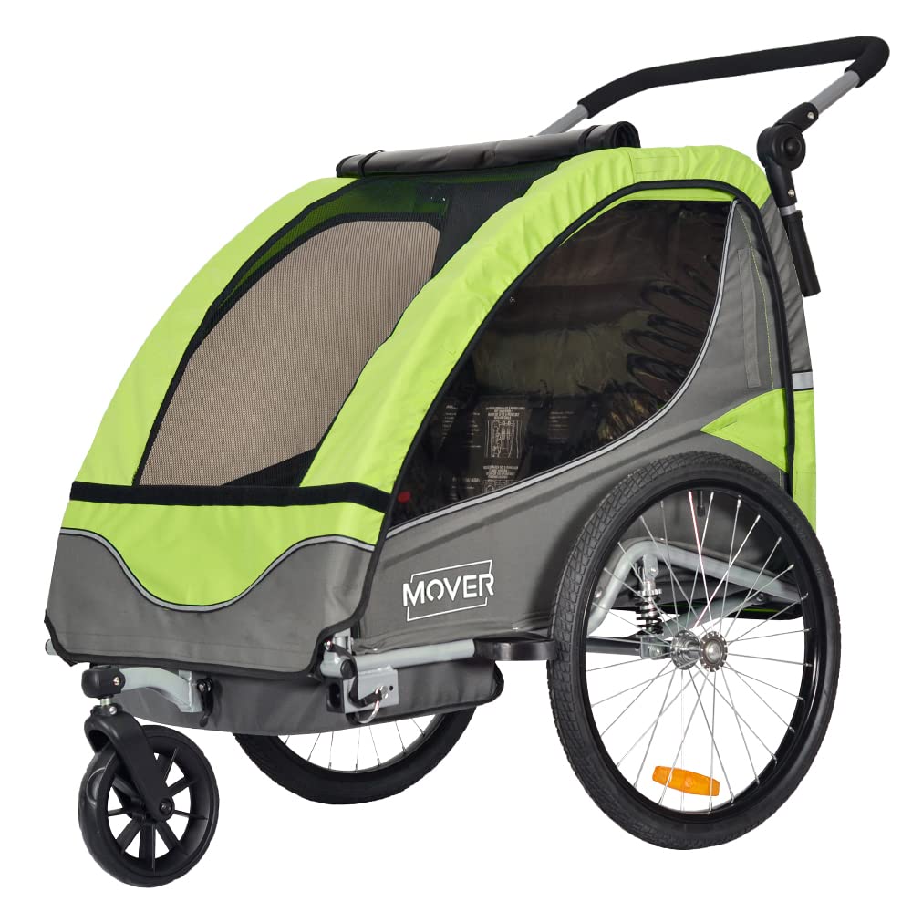 Papilioshop Mover Poussette et remorque, chariot, de vélo pour transport 1 ou 2 enfants