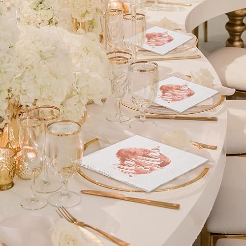 Miniatura 5 de Paquete de 100 servilletas de boda con diseño plateado para decoración de fiesta de boda, despedida de soltera, compromiso, fiesta (5 x 5 pulgadas,