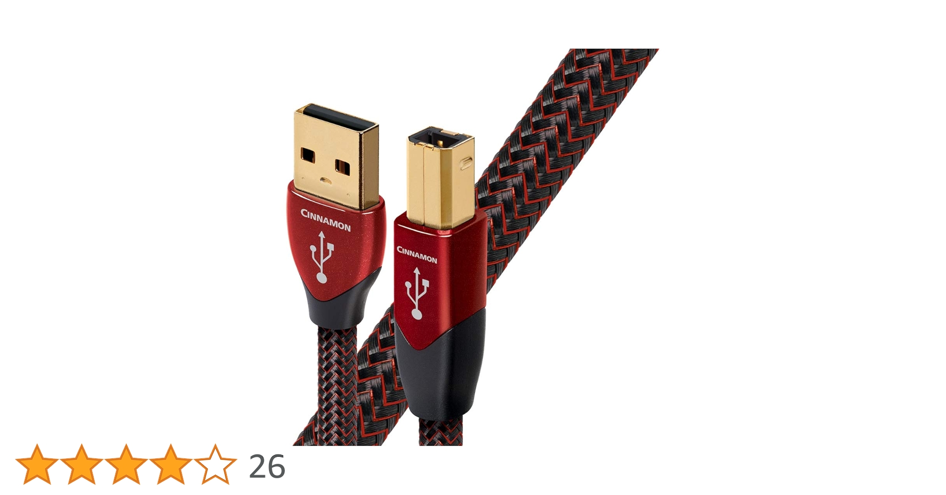 オーディオクエスト audioquest Cinnamon 3.0 MicroB AudioQuest 0.75m Cinnamon USB-A 3.0 > Micro B 3.0 High