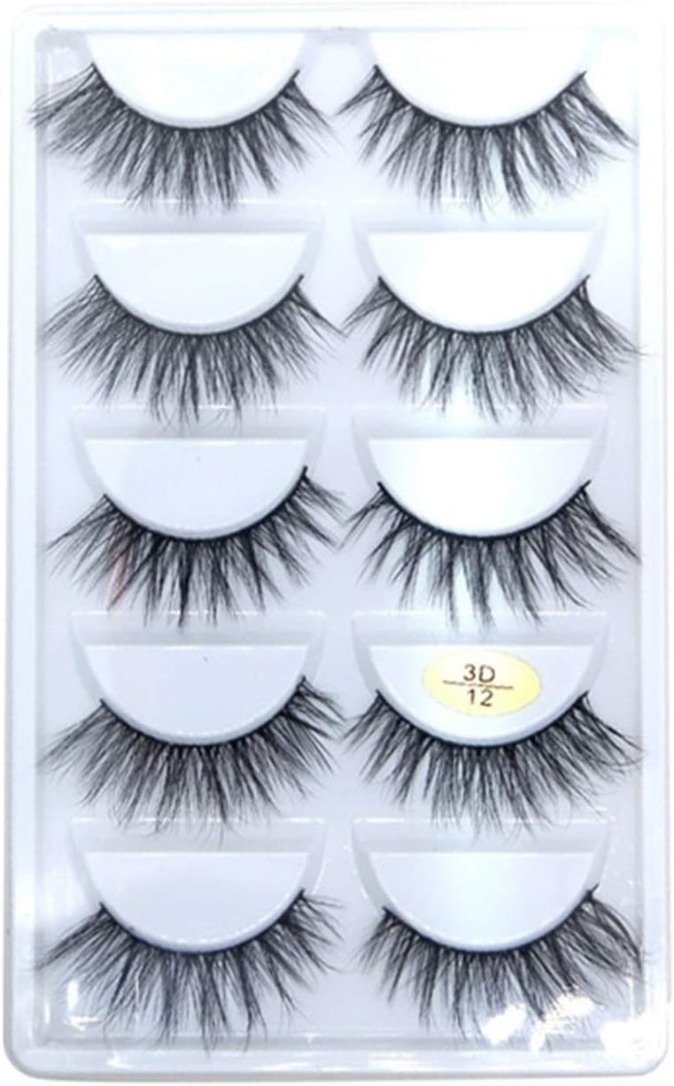 A Jie 5 爆安 10pairs手作りミンクまつげメイク3dミンクまつげナチュラルつけまつげロングまつげのエクステンション5ペア偽まつげ Color 12 5pair 3d A Jie 5 爆安 10pairs手作りミンクまつげメイク3dミンクまつげナチュラルつけまつげロングまつげのエクステンション5ペア偽まつげ Color 12 5pair 3d
