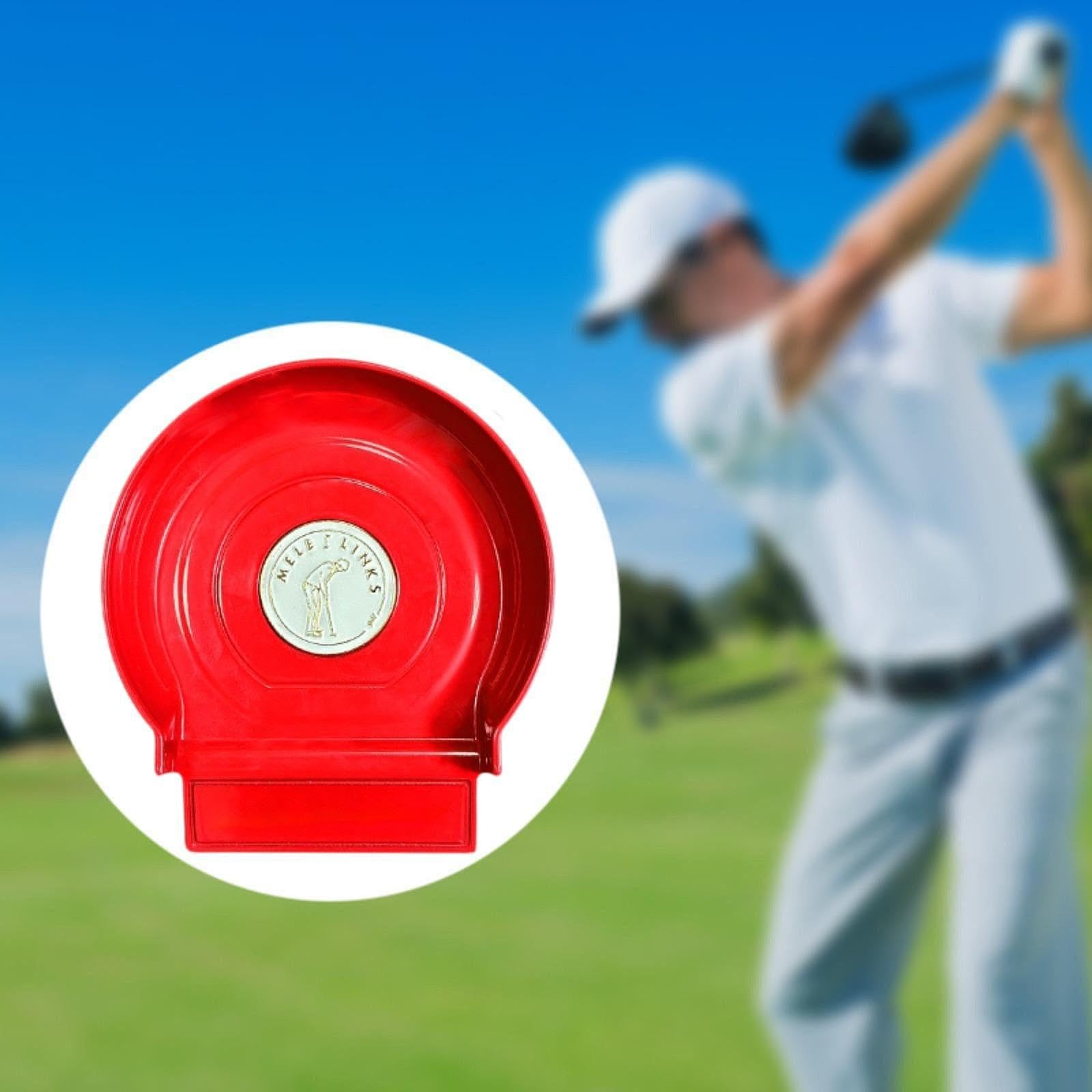 Menolana Golf Putting Cup Training Tool Rustproof Sturdy for Adults Indoor Outdoor Practice for Schools Golf Course Offices Yard Gifts, red