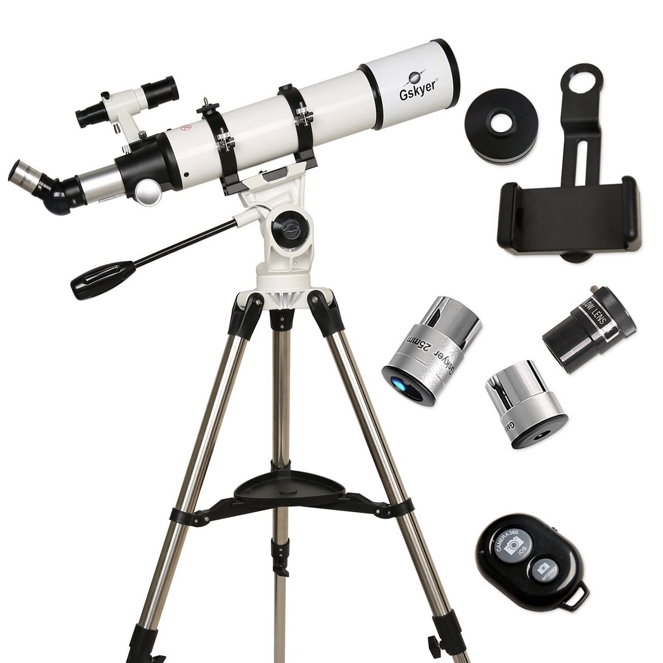 Gskyer Telescopio 90/600 con rifrattore astronomico per bambini principianti adulti D-906