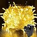 Produktbild LED Lichterkette,Qxmcov Lichterkette Außen 200 LEDs 25M LED Weihnachten Lichterkette Warmweiß mit 8 Leuchtmodi für Hochzeit, Weihnachten,Innen und Außen Warmweiß