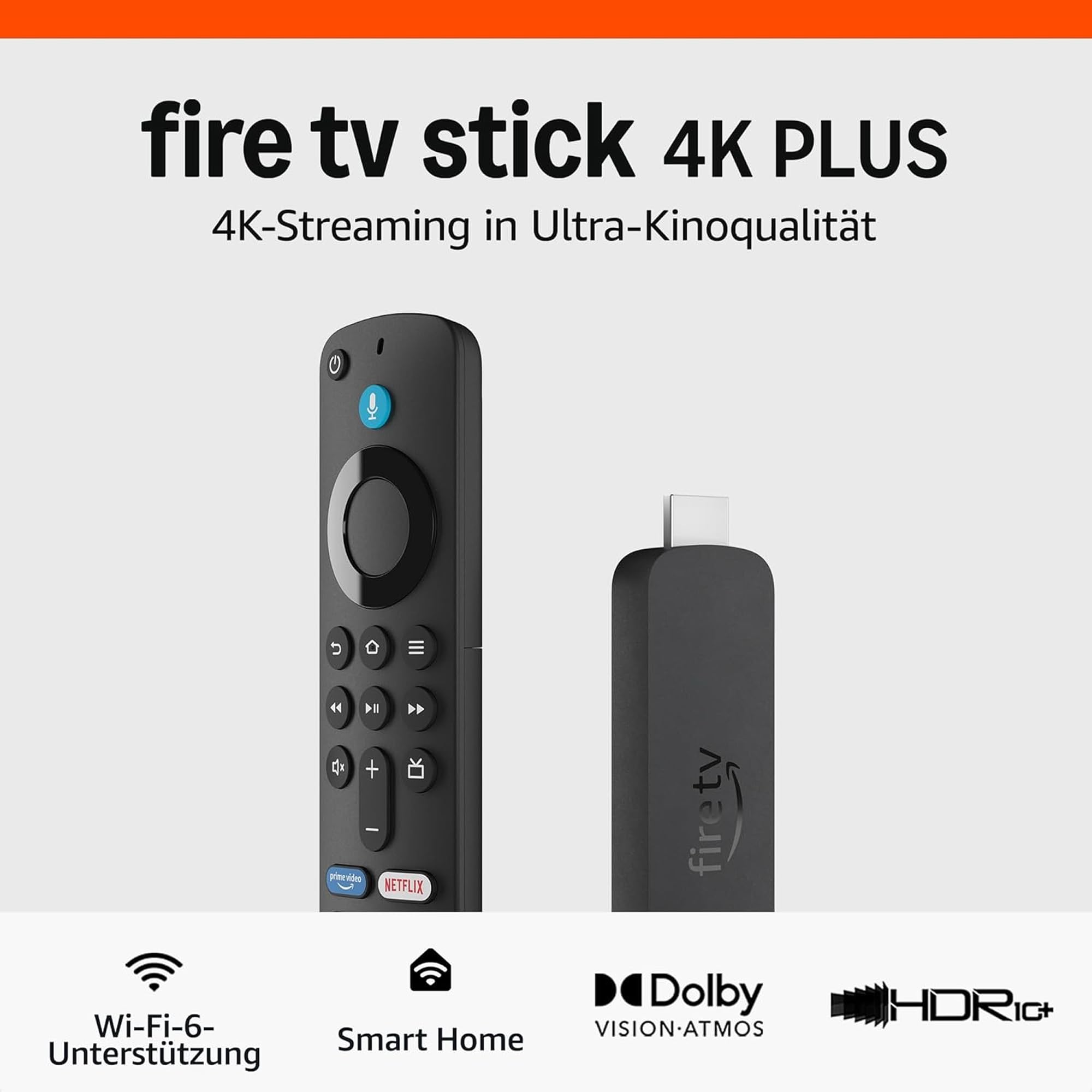 Amazon Fire TV Stick 4K Plus mit Amazon Ethernetadapter