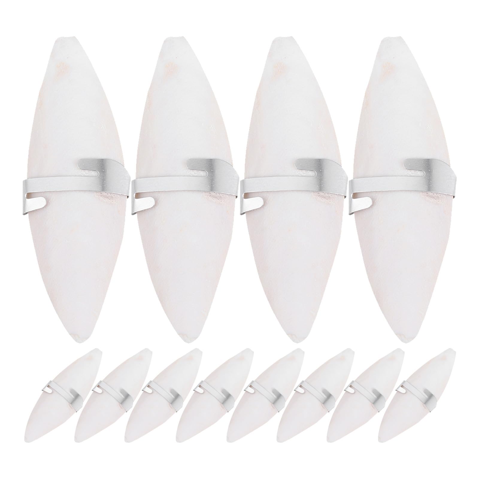 Toyvian Bird Calcium Supplement Cuttlebone 12Pcs with Metal Buckle for Parakeets and Reptiles Teeth Grinding and Chewing for Active Pets