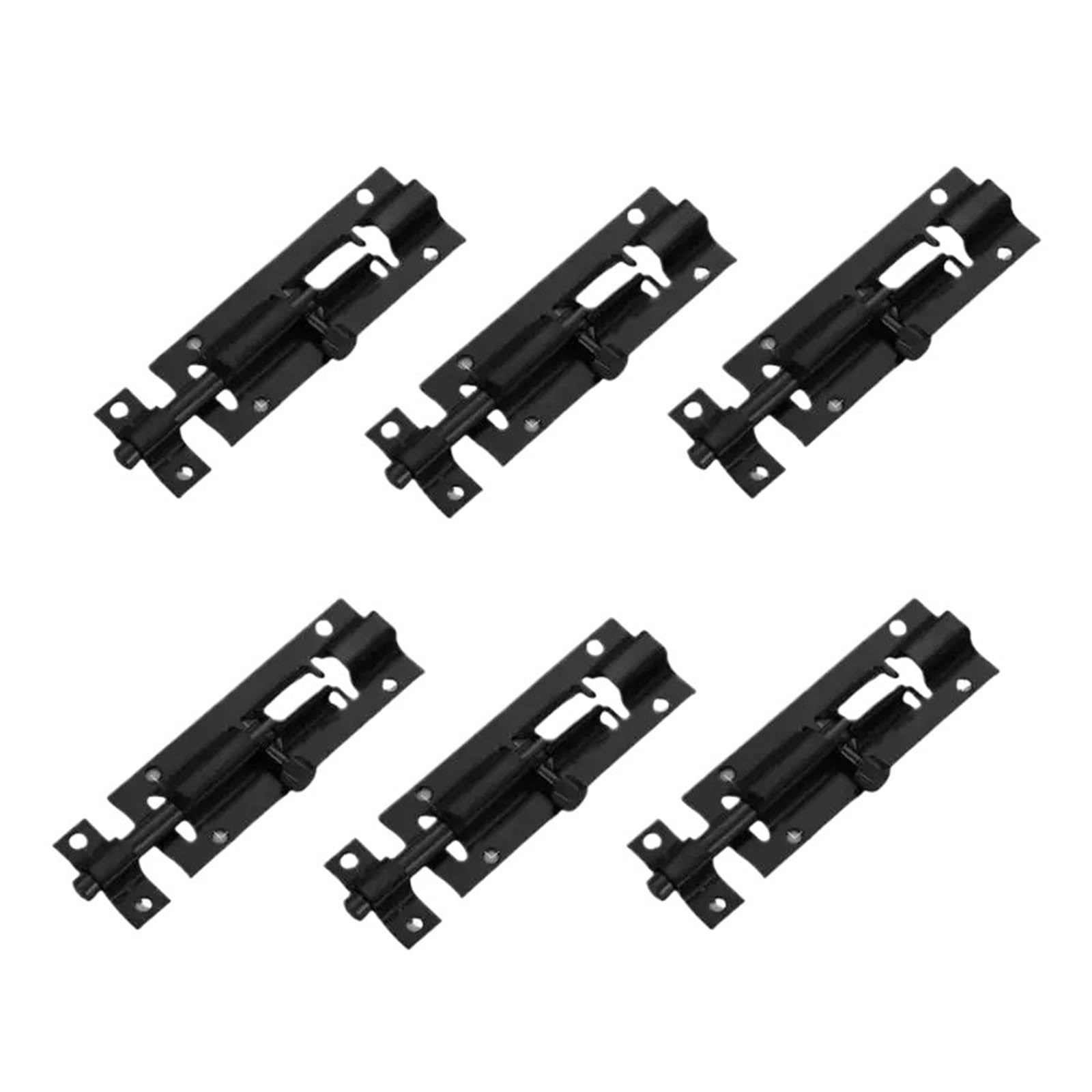 6Pcs Door Lock Sliding Bolts Latches Slide Bolt Gate for Door(Color1)